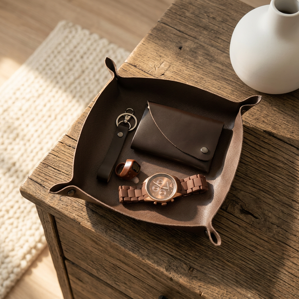 Leather Valet Tray