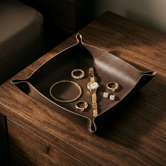 Leather Trinket Tray