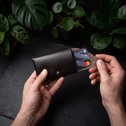 Leather Stitchless Mini Wallet