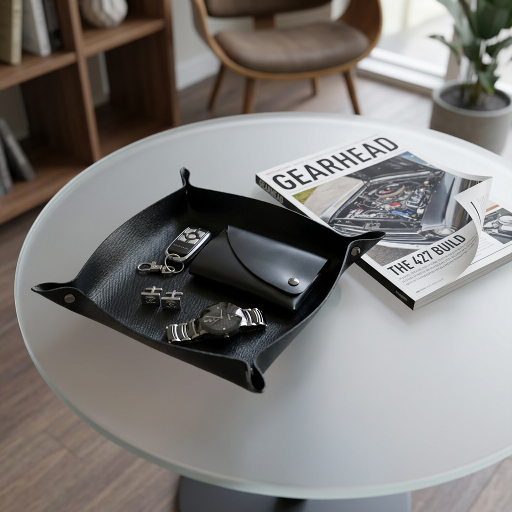 Leather Valet Tray