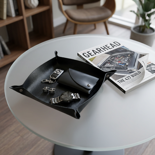 Leather Valet Tray
