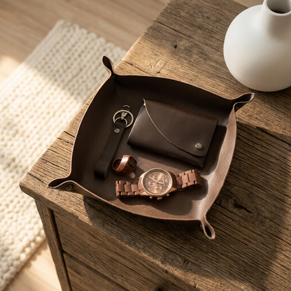 Leather Valet Tray