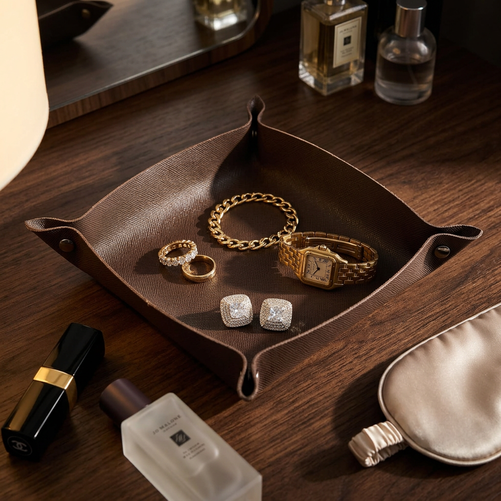Leather Trinket Tray