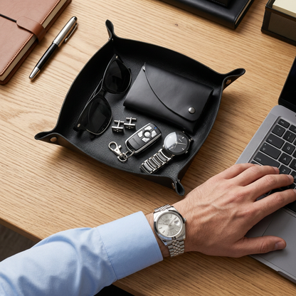Leather Valet Tray