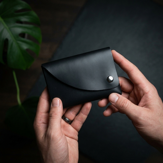 Leather Stitchless Mini Wallet