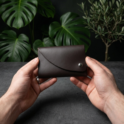 Leather Stitchless Mini Wallet