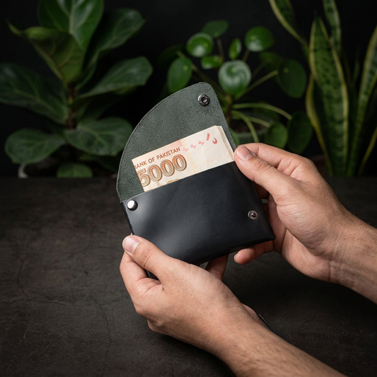 Leather Stitchless Mini Wallet