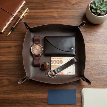Leather Valet Tray